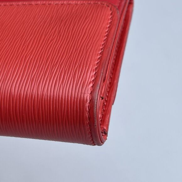 Prada Red Nylon And Leather Triangle Logo Long Wallet Complete Set - Picture 8 of 16